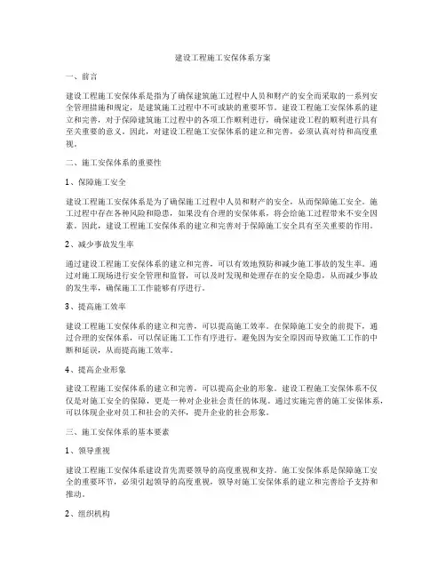 建设工程施工安保体系方案