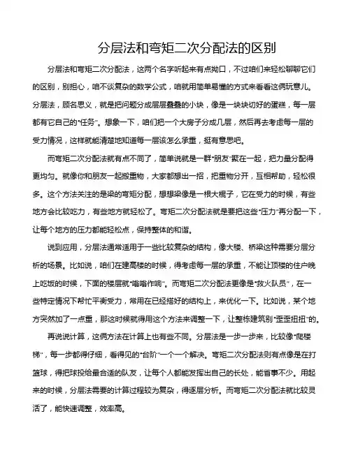 分层法和弯矩二次分配法的区别