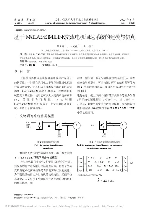 基于MATLAB_SIMULINK交流电机调速系统的建模与仿真