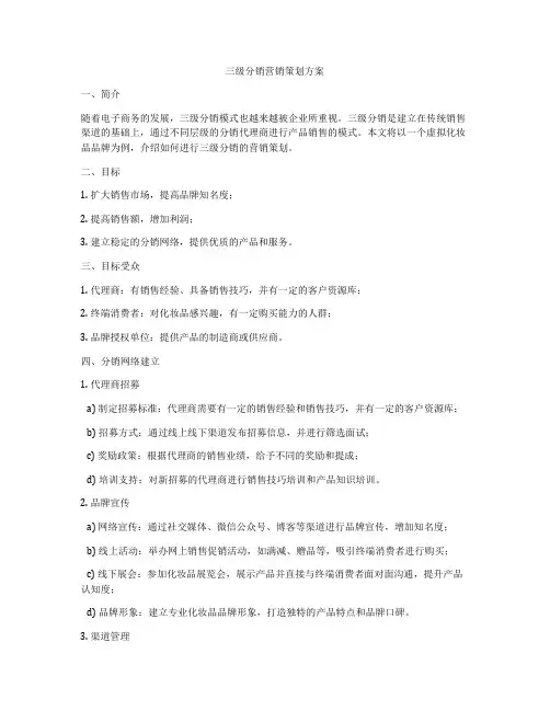 三级分销营销策划方案
