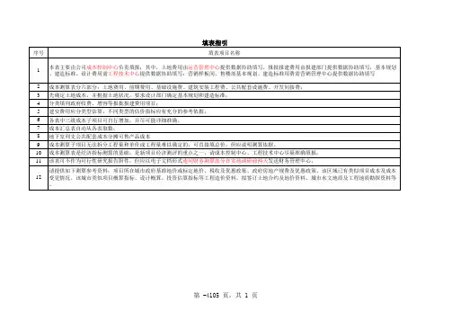 施工图版项目目标成本测算表(参考模板)