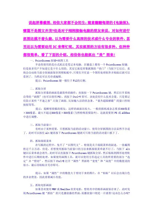十种截图的好方法