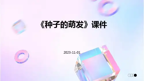 《种子的萌发》课件