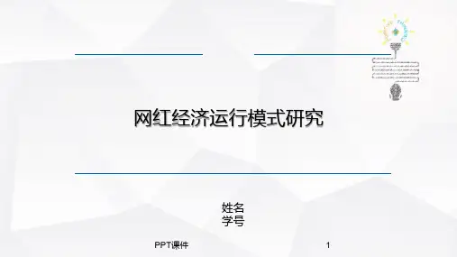 网红经济  ppt课件