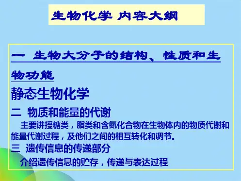 生物化学  绪论(共46张)