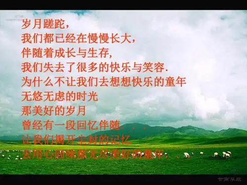 5《我的童年》课件