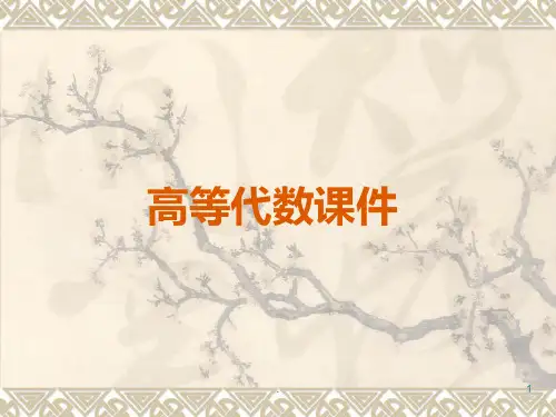 《高等代数》PPT课件