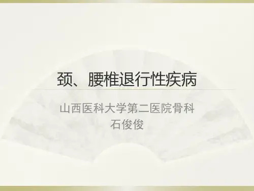 颈腰椎退行性疾病