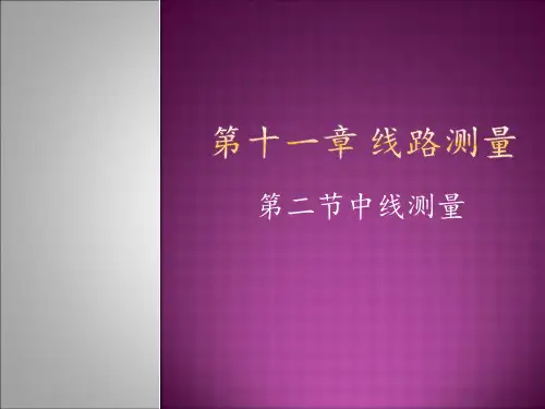 中线测量