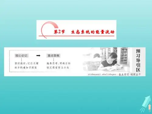 2019年高中生物第5章第2节生态系统的能量流动课件新人教必修3