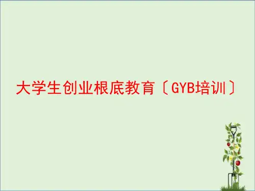创业培训GYB课件(实际用)