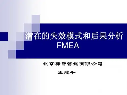 FMEA(讲义)