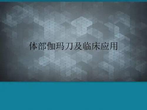 优选体部伽玛刀及临床应用