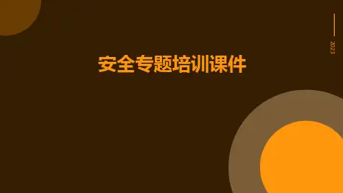 安全专题培训课件课件