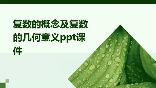 复数的概念及复数的几何意义ppt课件