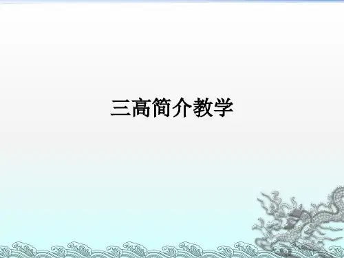 三高简介ppt课件