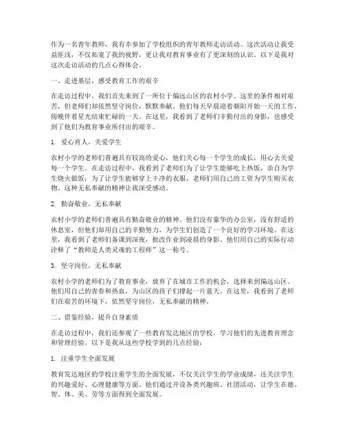 青年教师走访心得体会范文
