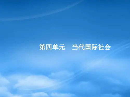 高优指导高考政治一轮复习 4.8 走近国际社会课件(必修2) (2)