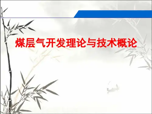 煤层气开发理论与技术概论 PPT
