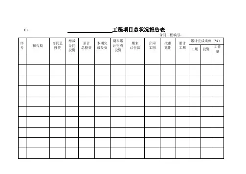 E类表