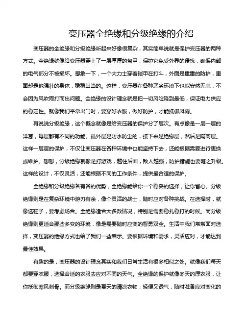 变压器全绝缘和分级绝缘的介绍