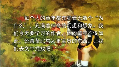 部编人教版五年级语文下册《童年的发现》精品课件