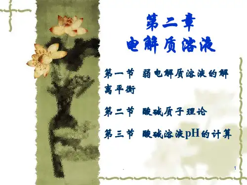 电解质溶液PPT课件 