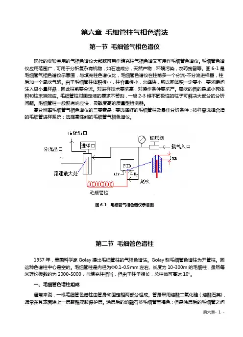 毛细管柱气相色谱法