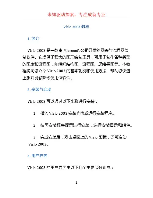 visio2003教程