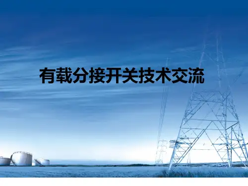 有载分接开关技术交流课件资料