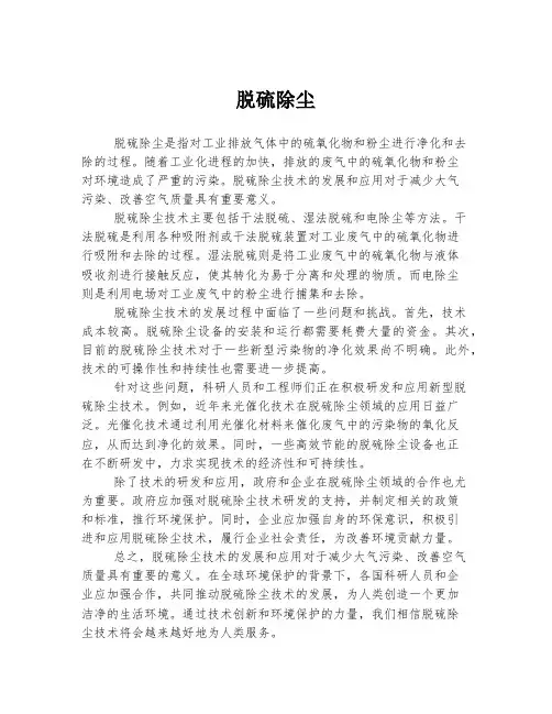脱硫除尘 