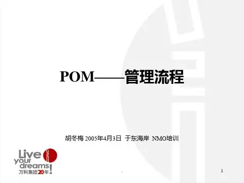 POM管理流程PPT课件