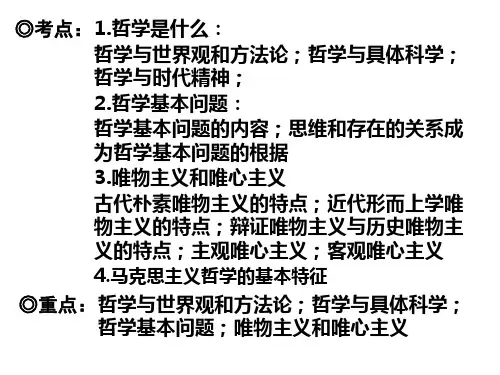 哲学基础知识PPT课件