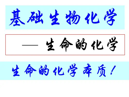 生化课件 绪论