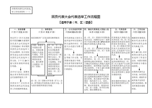团员代表大会代表选举工作流程图