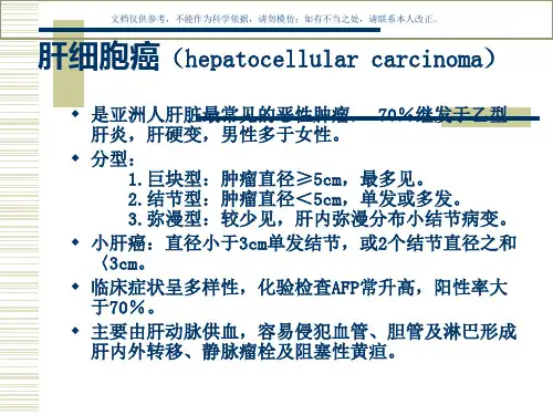 CT肝脏恶性肿瘤课件