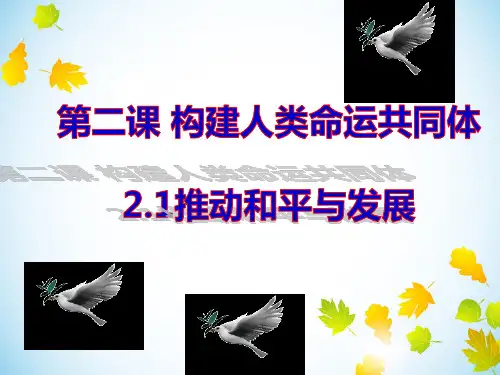 新部编版ppt_九年级道德与法治下册推动和平与发展PPT优质完美课件