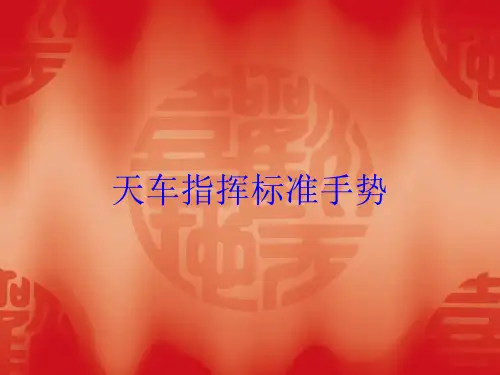 天车指挥标准手势培训课件