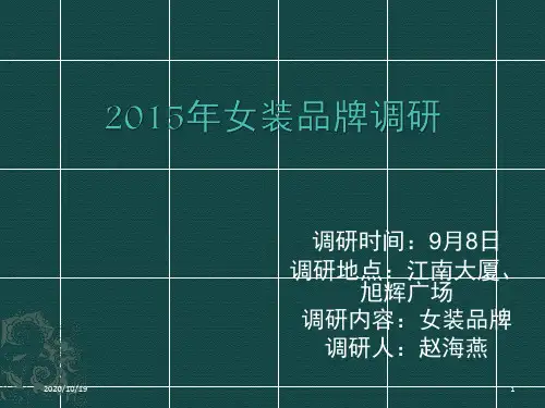 服装品牌调研报告