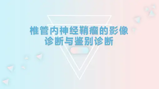 椎管内神经鞘瘤的影像诊断与鉴别诊断