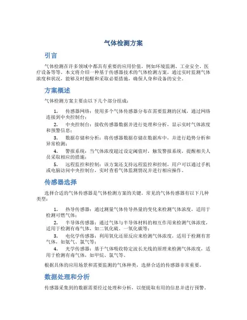 气体检测方案