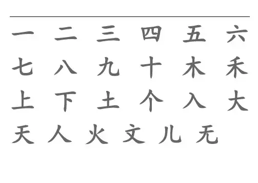 宝宝识字表、幼儿园生字表、-可下载打印