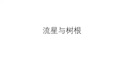 流星与树根作文讲评
