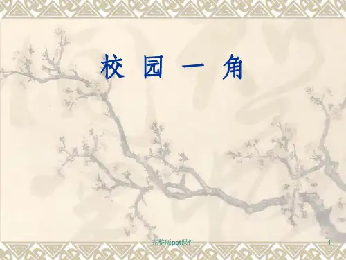 作文指导(校园一角)ppt课件