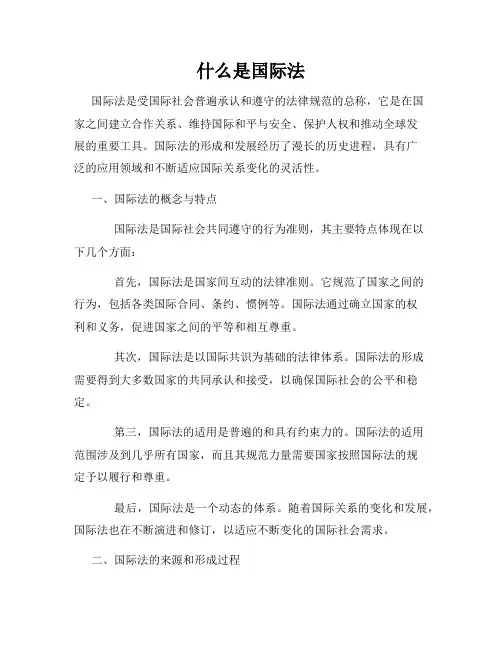 什么是国际法