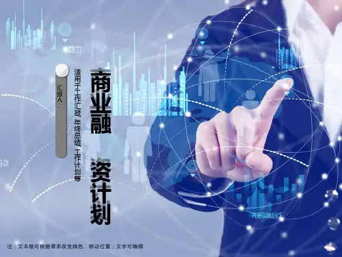商业融资计划展示ppt模板