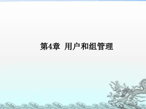 《用户和组管理》PPT课件