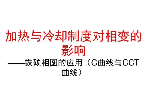 讲座3-2铁碳相图的应用C曲线-资料