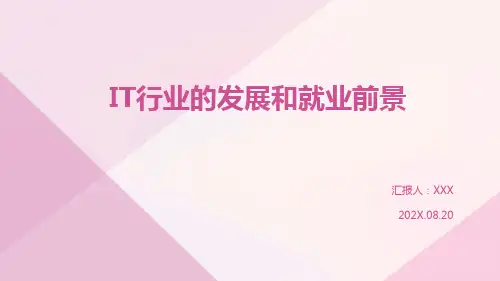 IT行业的发展和就业前景