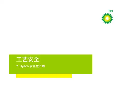 BP工艺安全分享